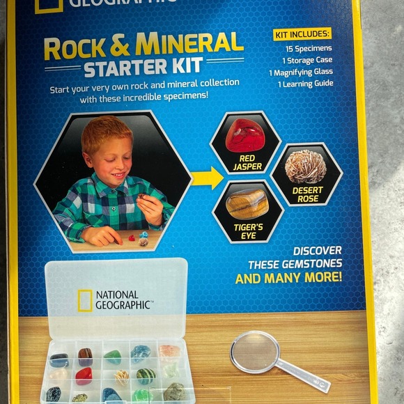 National Geographic Rock &Mineral Starter Kit 15 Specimens - Picture 2 of 3
